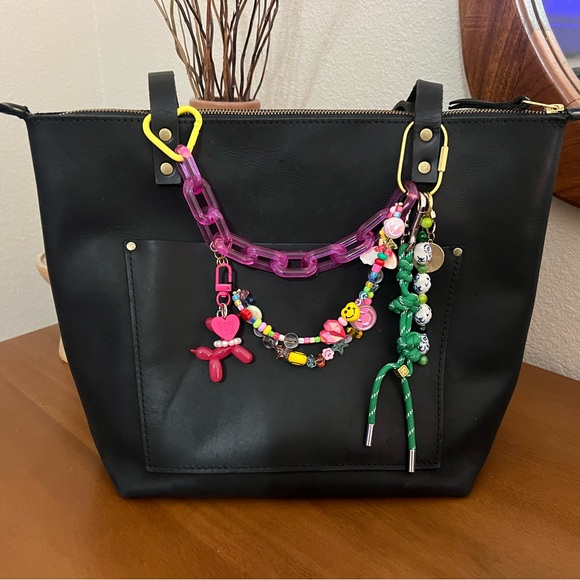 Portland Leather Handbags - Portland Leather Medium Black Tote